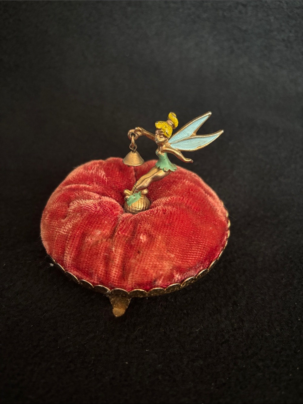 Vintage Disney Productions Tinker bell Pin Cushion from 1950s 1960s